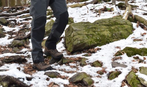 lower body picture of the author in LOWA boots